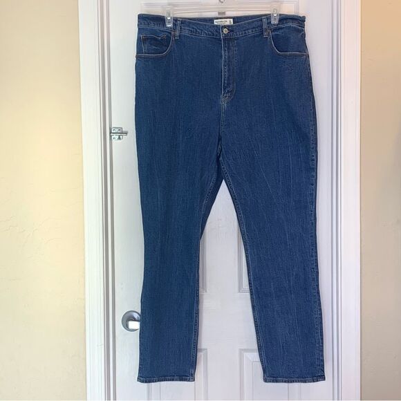 Abercrombie & Fitch 90s Slim Straight Ultra High Rise Jeans Size 20R - Picture 8 of 9